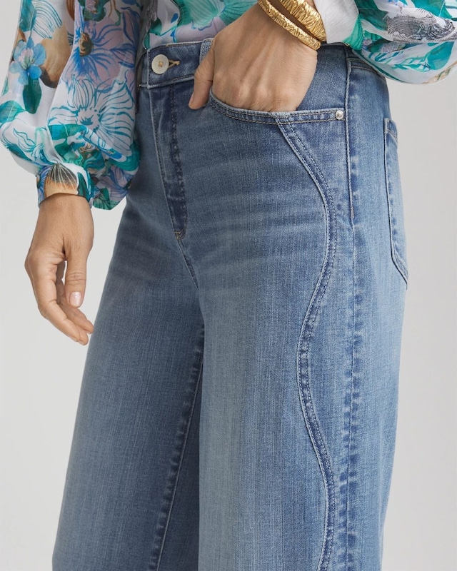 So Slimming Wide Cropped Jeans - image 4